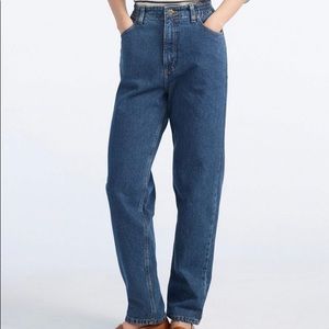 LL Bean Women’s Original Relaxed Fit Jeans, size 14, 100% cotton denim